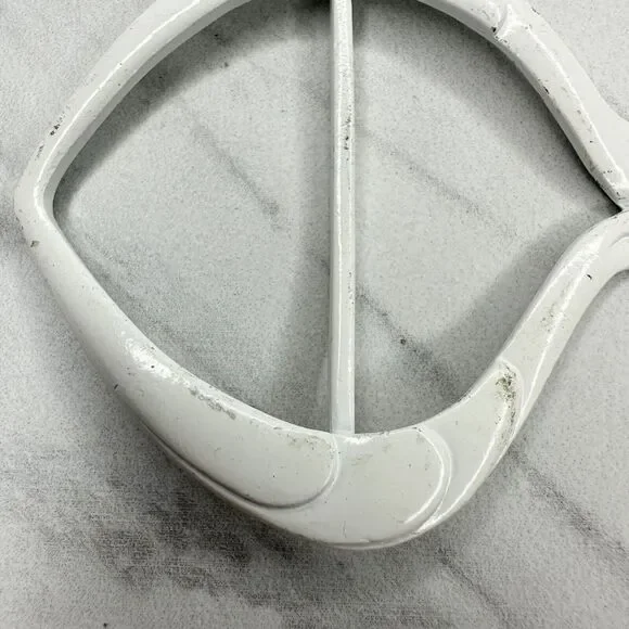 Vintage Metal White Fish Scarf Slide Shirt Tie Bar Belt Buckle - Picture 4 of 10